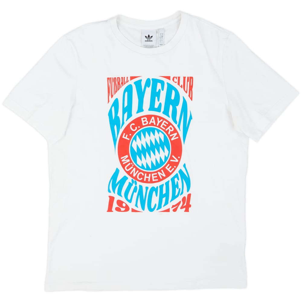 2023-24 Bayern Munich adidas Originals Graphic Tee - 7/10 - (L)
