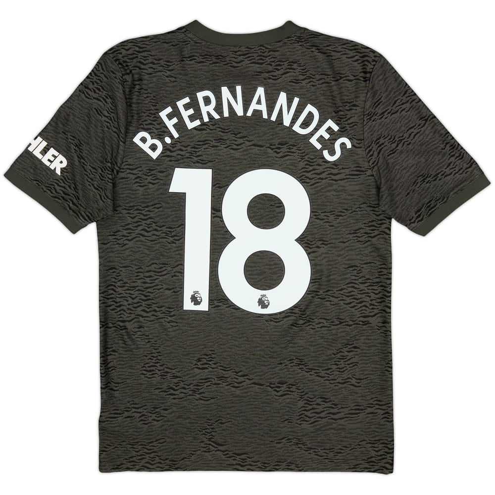 2020-21 Manchester United Away Shirt B.Fernandes #18 - 9/10 - (XL.Boys)