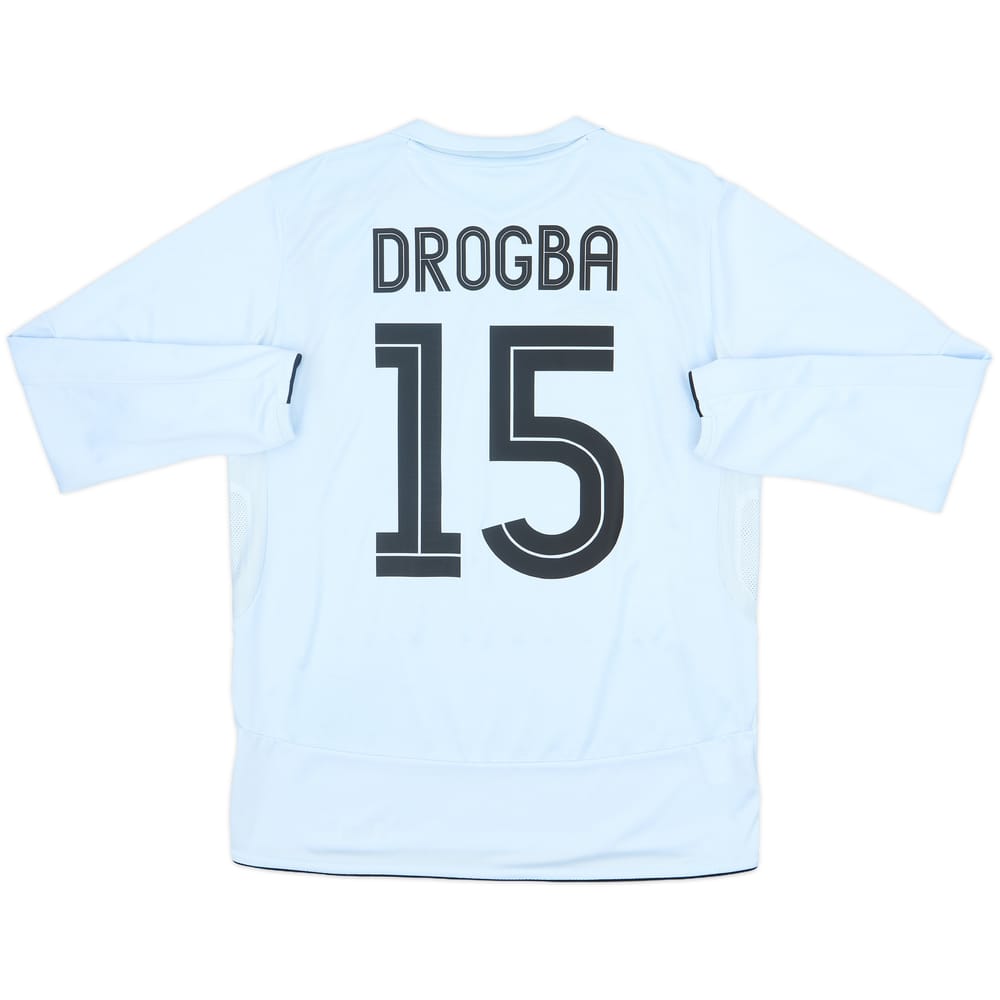 2005-06 Chelsea Away L/S Shirt Drogba #15 - 8/10 - (L)