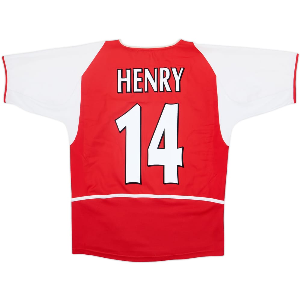 2002-04 Arsenal Home Shirt Henry #14 - 7/10 - (XL.Boys)