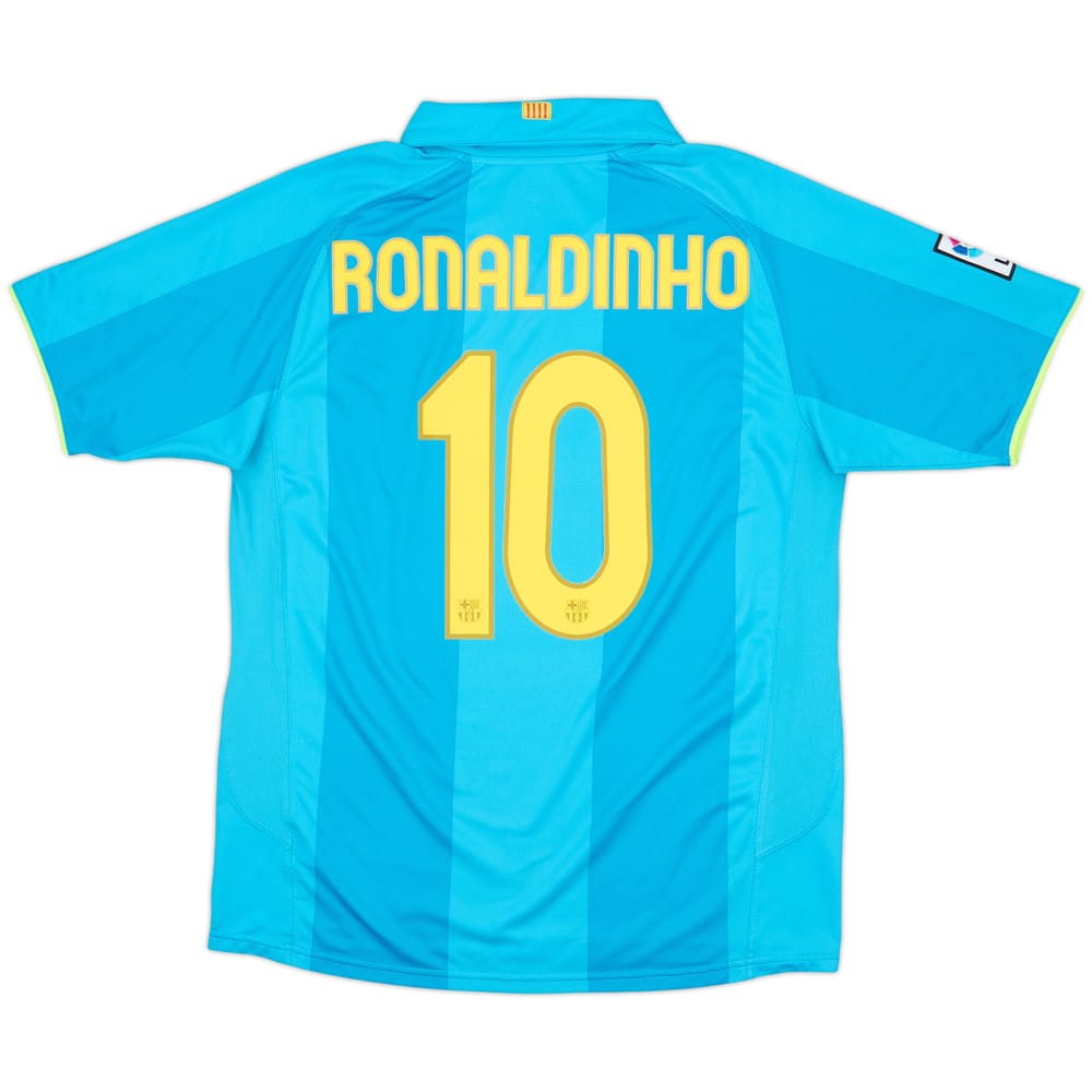 2007-09 Barcelona Away Shirt Ronaldinho #10 - 10/10 - (L)