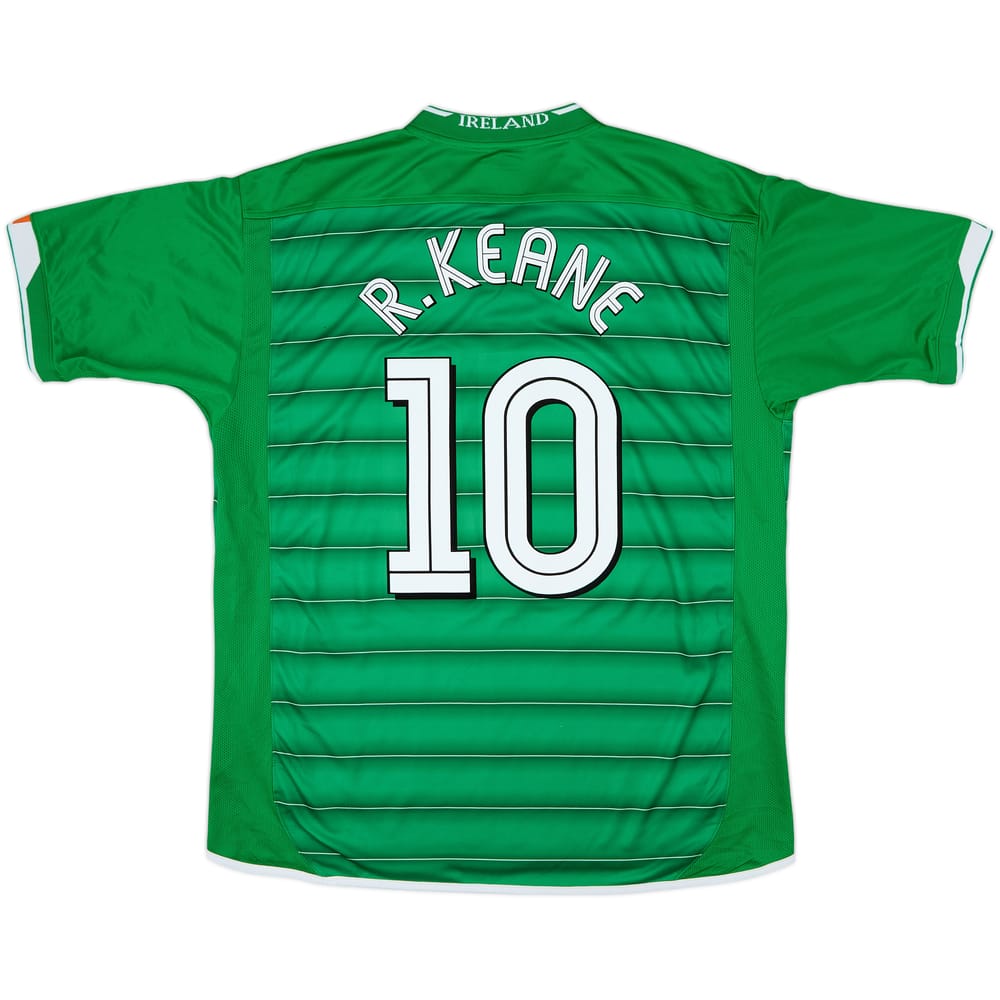 2003-04 Ireland Home Shirt R.Keane #10 - 9/10 - (XL)