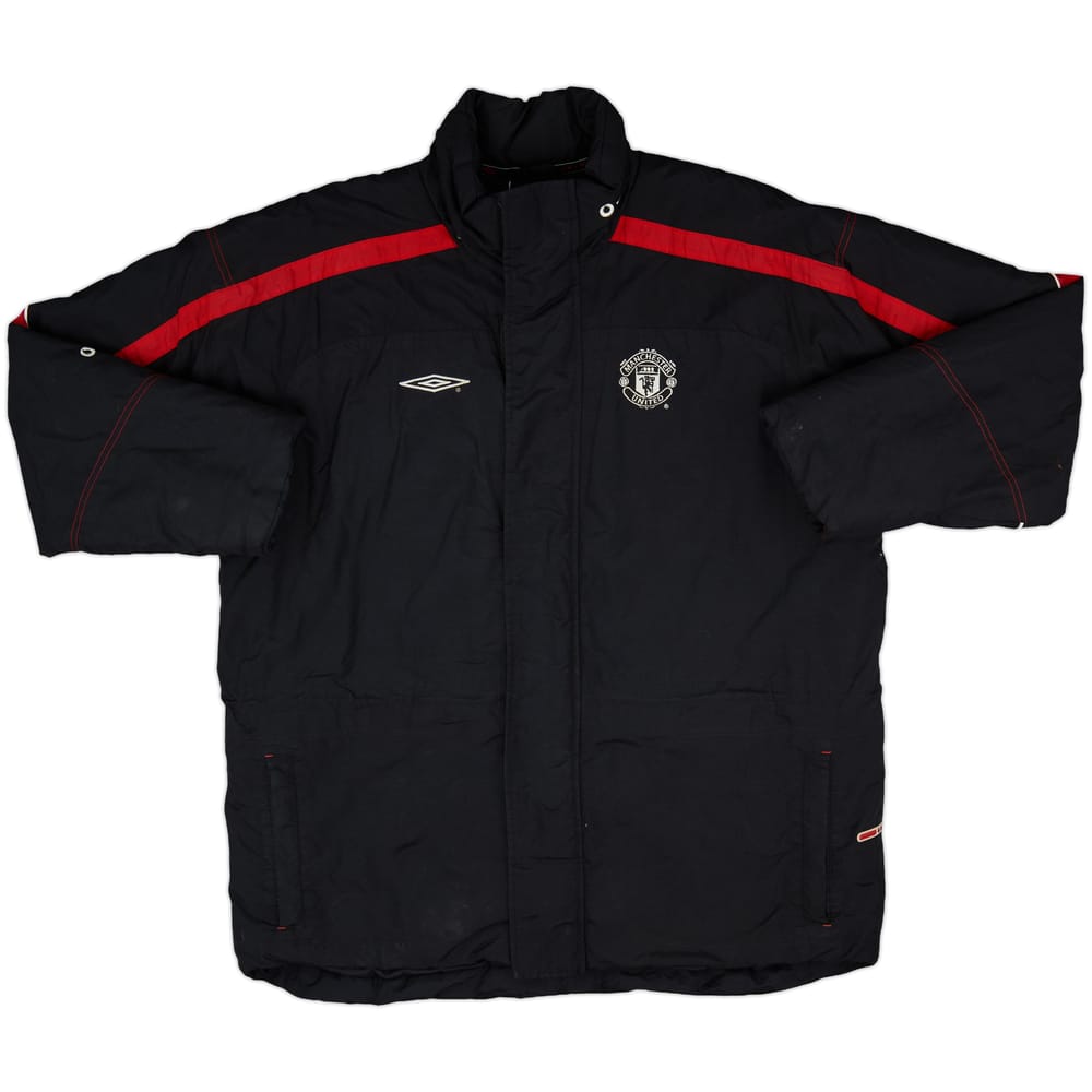 2000-01 Manchester United Umbro Padded Bench Coat - 6/10 - (M)