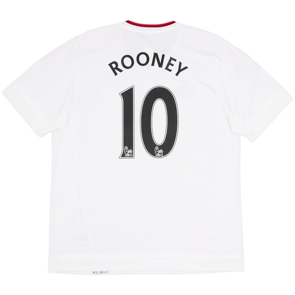 2015-16 Manchester United Camiseta de visitante Rooney #10 (XL)