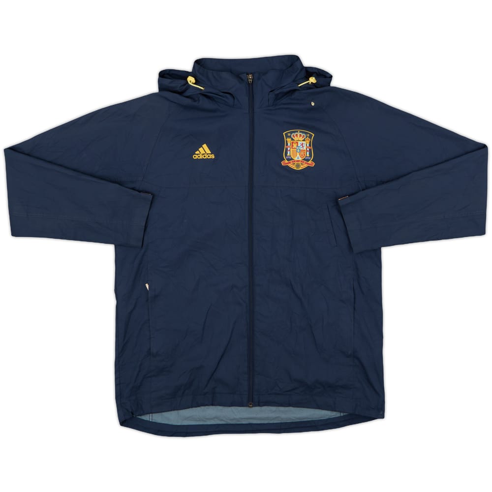 2009-10 Spain adidas Hooded Rain Jacket - 8/10 - (L)