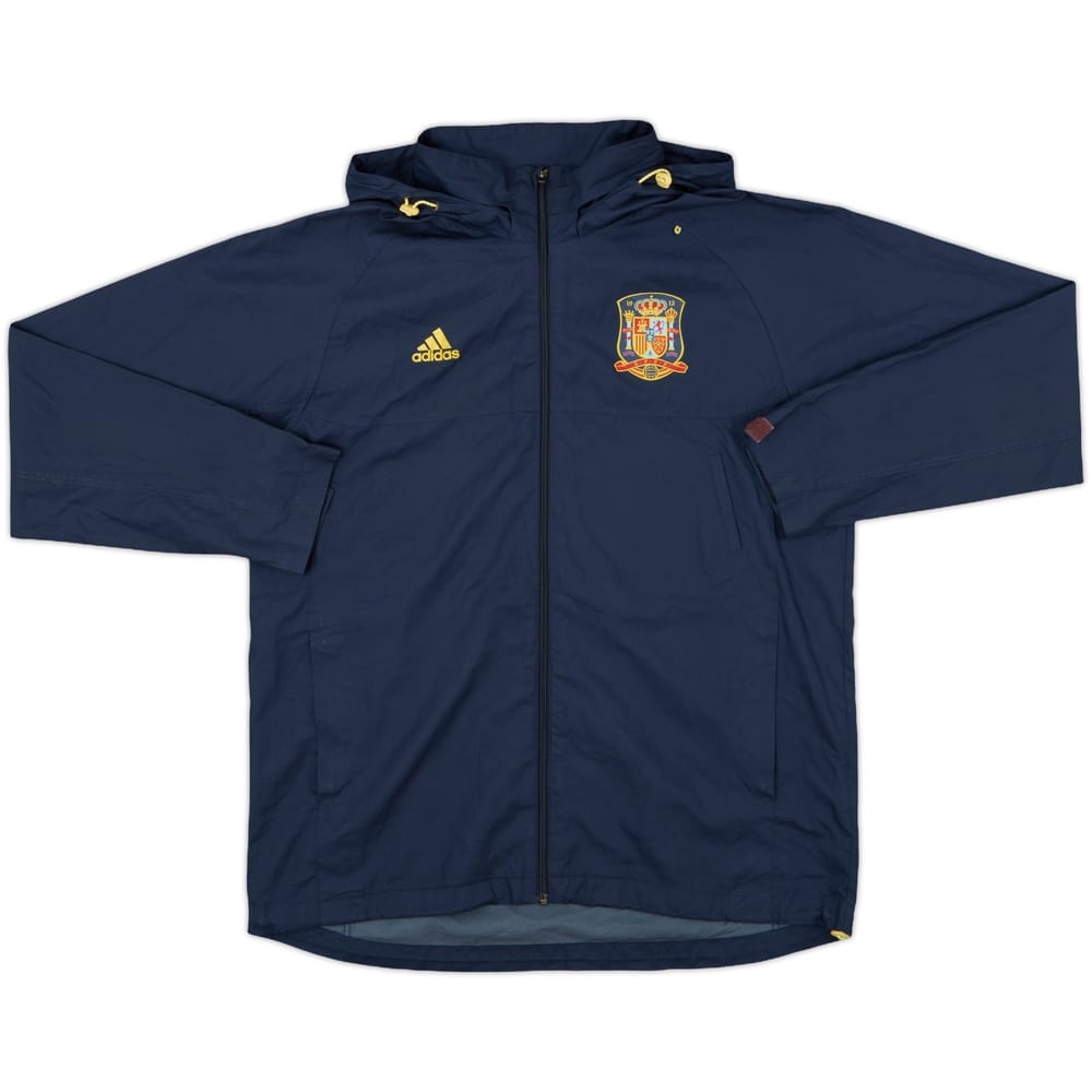 2009-10 Spain adidas Hooded Rain Jacket - 8/10 - (L)