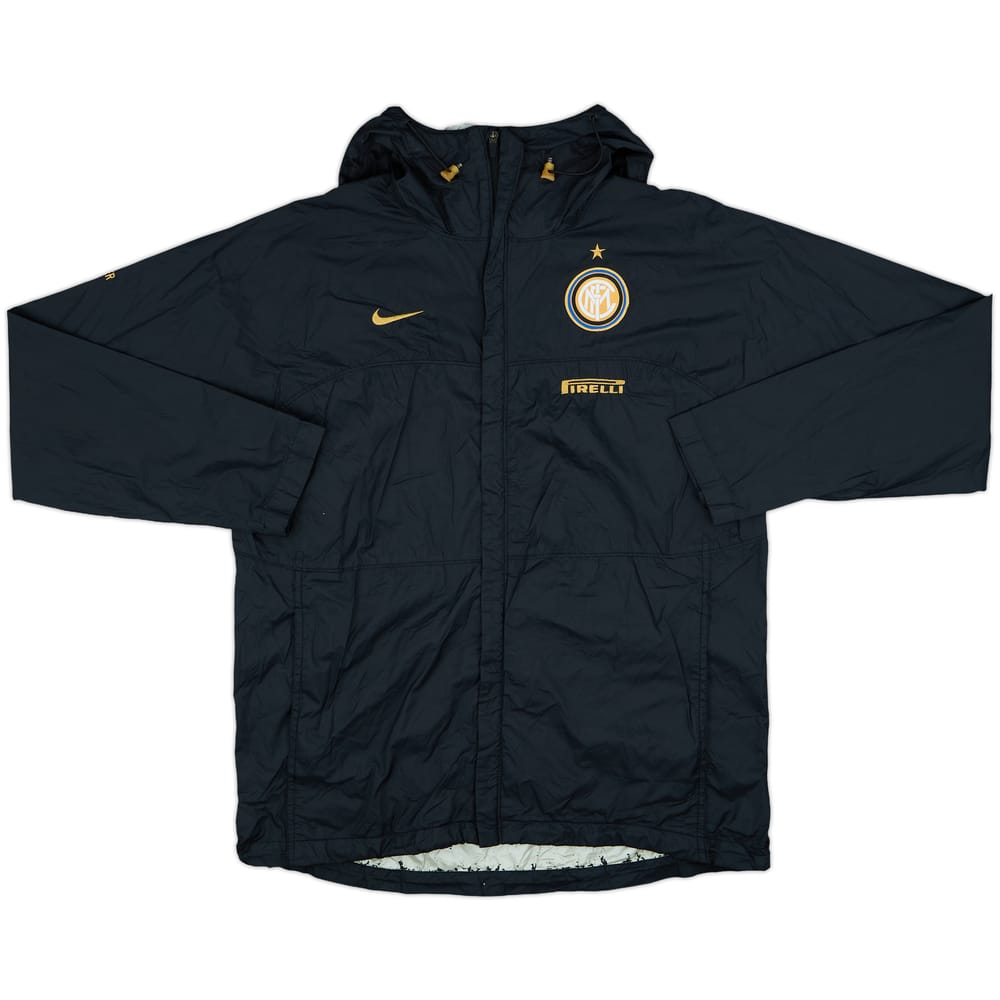 2008-09 Inter Milan Nike Hooded Rain Jacket - 7/10 - (M)