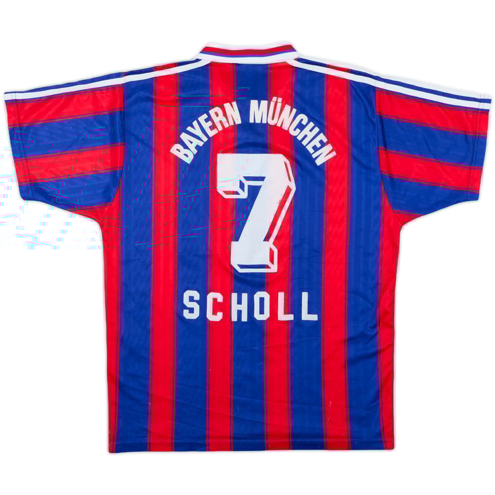 1995-97 Bayern Munich Home Shirt Scholl #7 - 5/10 - (M)