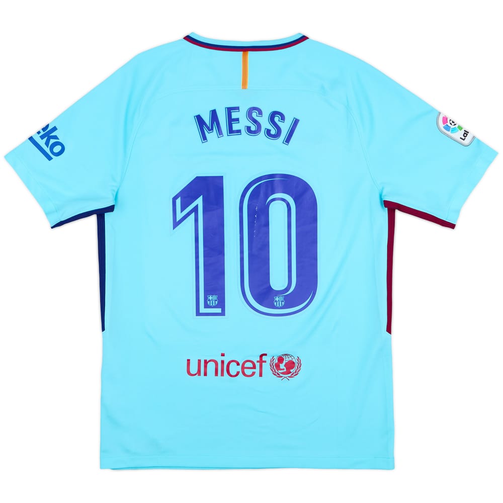 2017-18 Barcelona Away Shirt Messi #10 - 7/10 - (M)