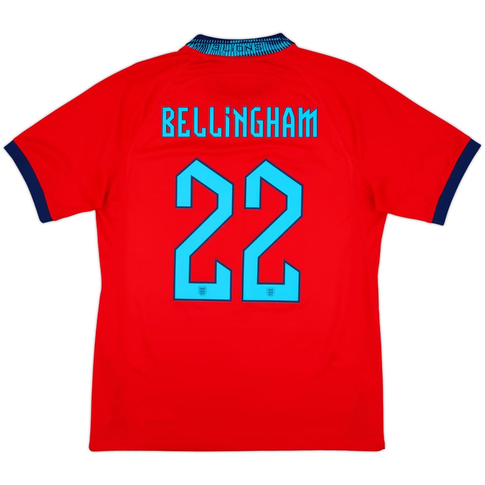 2022-23 England Away Shirt Bellingham #22 - 8/10 - (M)