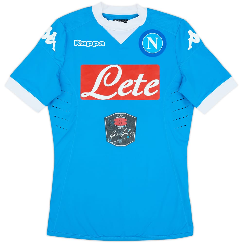 2015-16 Napoli Authentic Home Shirt - 5/10 - (S)