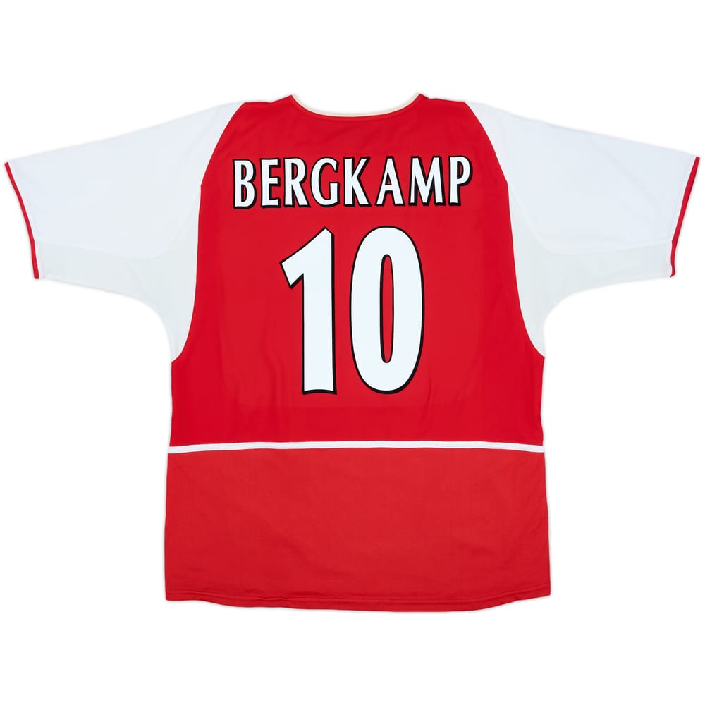 2002-04 Arsenal Home Shirt Bergkamp #10 - 8/10 - (L)