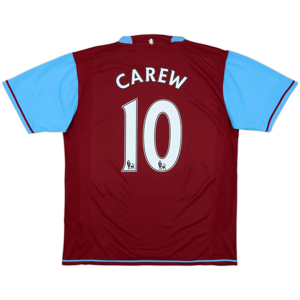 2007-08 Aston Villa Home Shirt Carew #10 - 8/10 - (L)