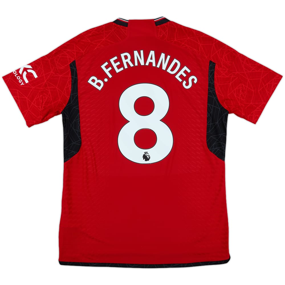 2023-24 Manchester United Authentic Home Shirt B.Fernandes #8 - 9/10 - (L)
