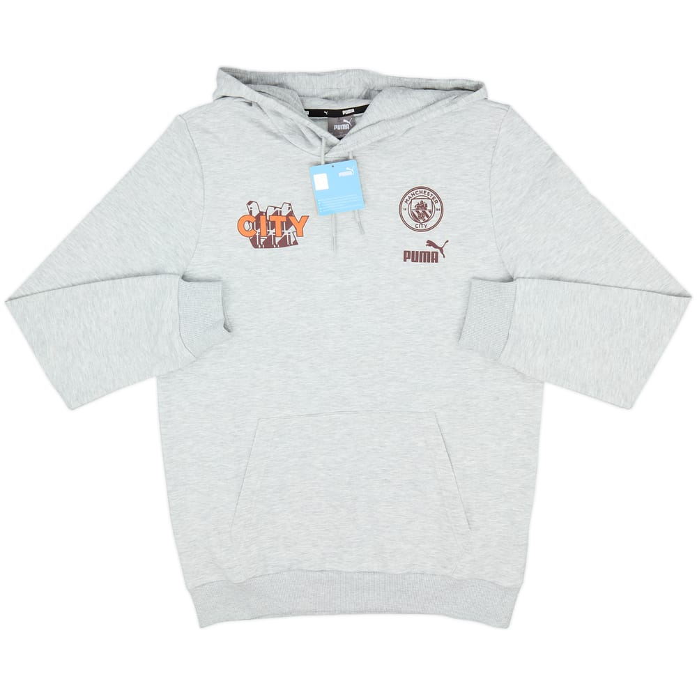 2023-24 Manchester City Puma Hooded Sweat Top (M)