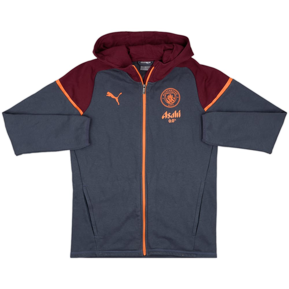 2023-24 Manchester City Puma Hooded Sweat Top - 9/10 - (M)