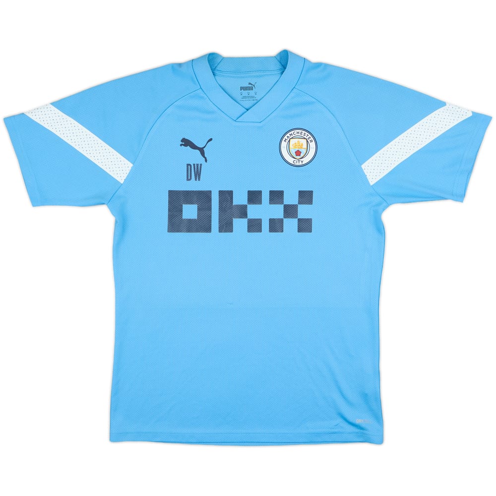 2023-24 Manchester City Puma Staff Issue Training Shirt DW - 7/10 - (M)