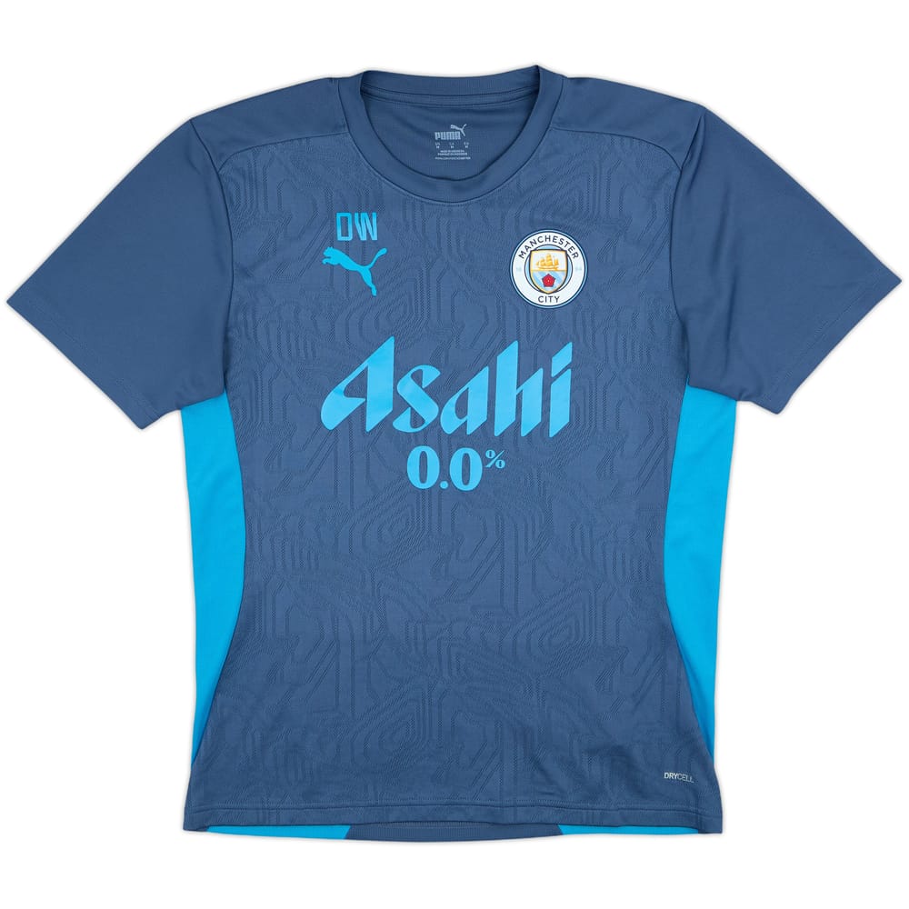 2023-24 Manchester City Puma Staff Issue Training Shirt DW - 9/10 - (M)