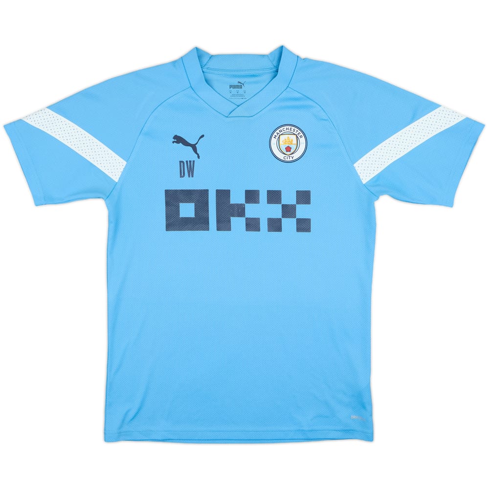 2023-24 Manchester City Puma Staff Issue Training Shirt DW - 7/10 - (M)