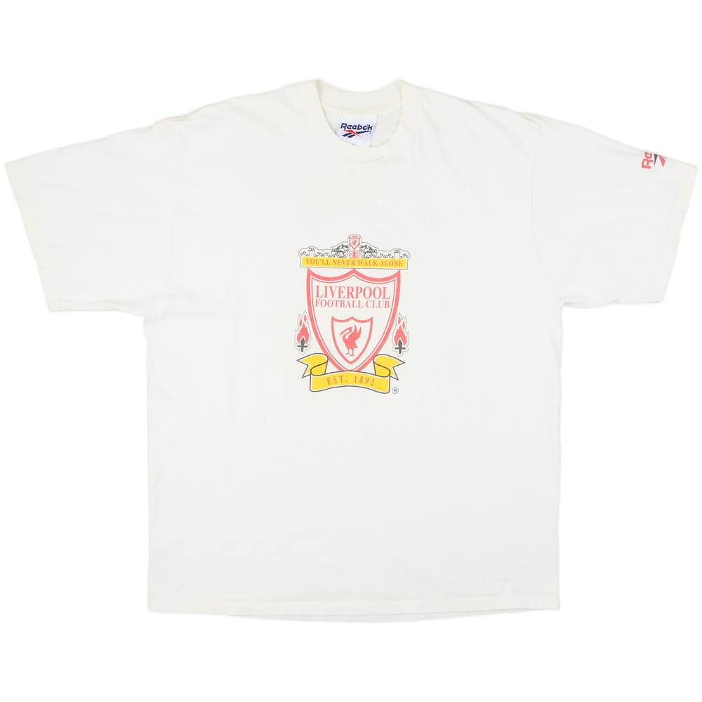 1997-98 Liverpool Reebok Cotton Tee - 8/10 - (XL)