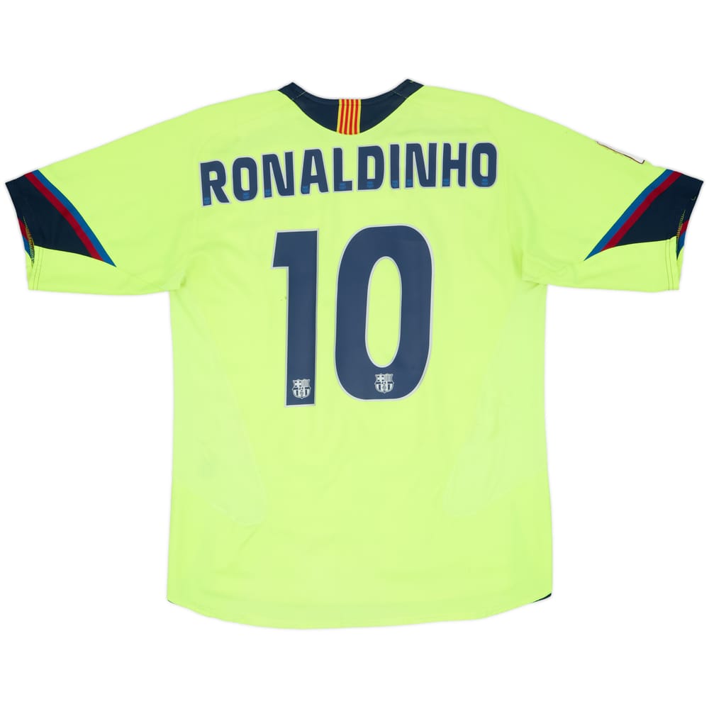 2005-06 Barcelona Away Shirt Ronaldinho #10 - 5/10 - (M)