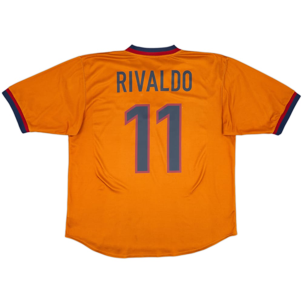 1998-00 Barcelona Player Issue Away Shirt Rivaldo #11 - 5/10 - (L)
