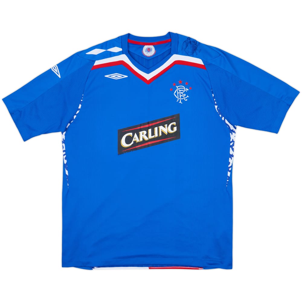 2007-08 Rangers Home Shirt - 4/10 - (XL)