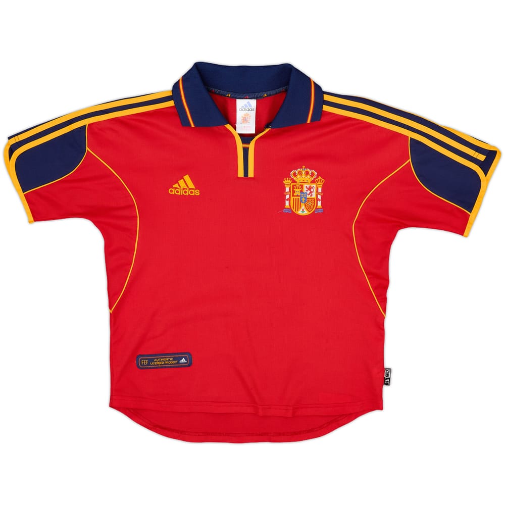 1999-02 Spain Home Shirt - 9/10 - (Y)