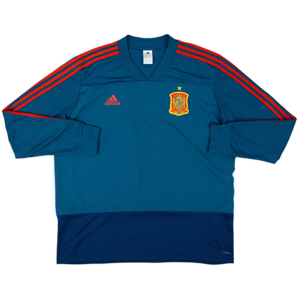 2017-18 Spain adidas Drill Top - 8/10 - (XXL)