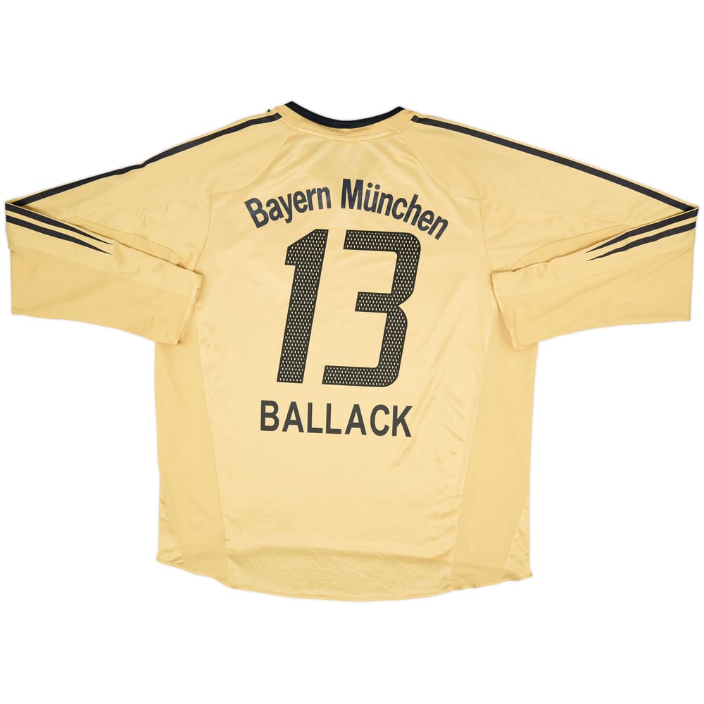 2004-05 Bayern Munich Away L/S Shirt Ballack #13 - 7/10 - (XL)
