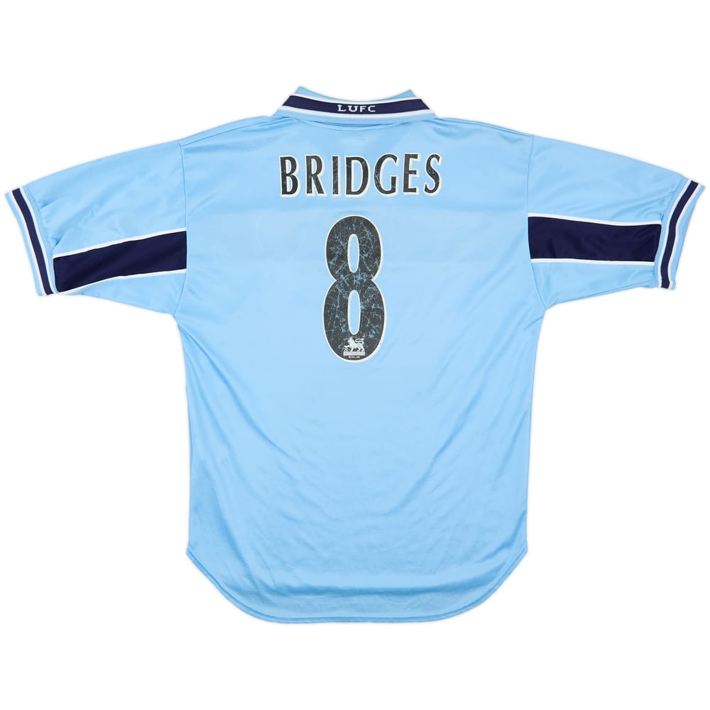 1999-00 Leeds United Away Shirt Bridges #8 - 6/10 - (M)