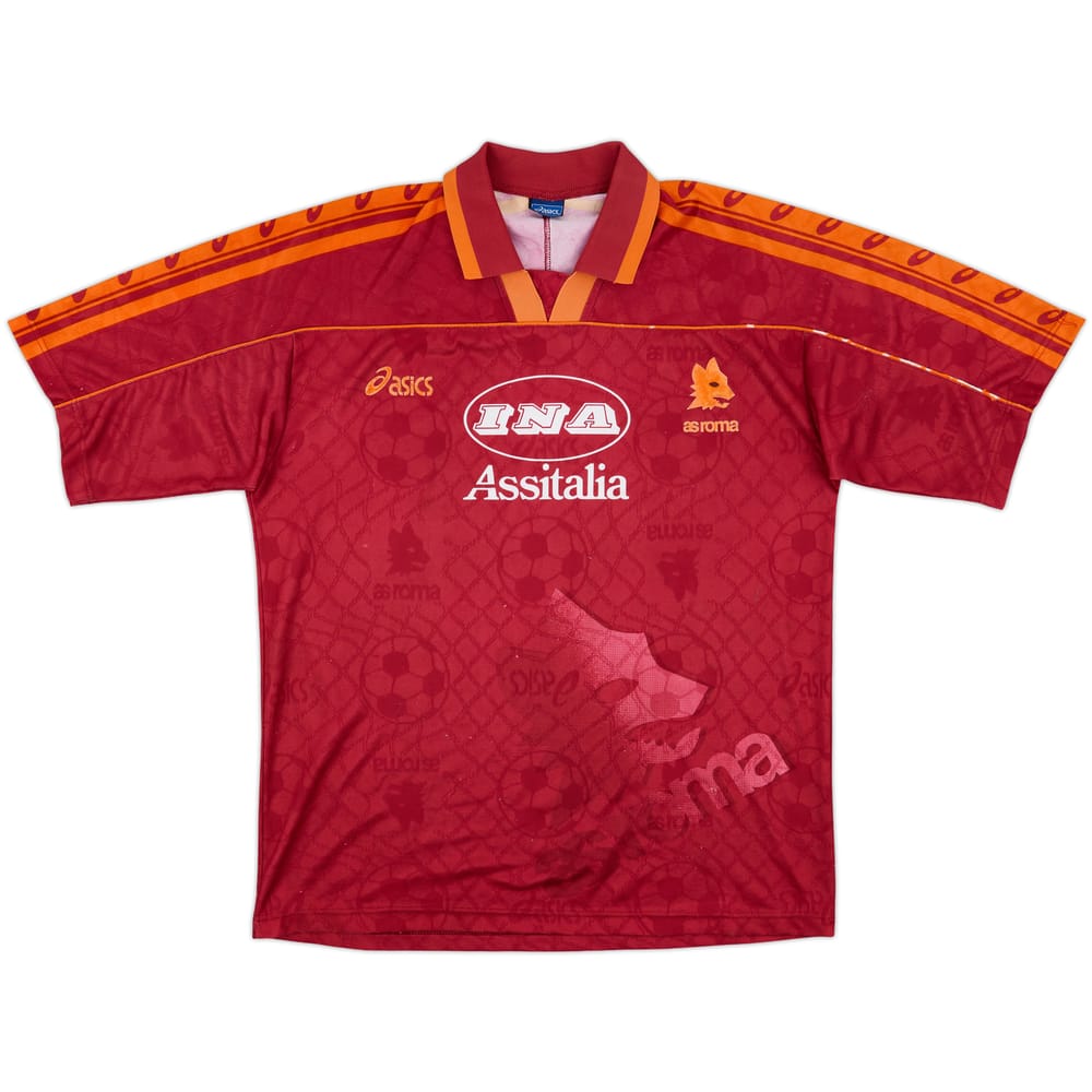 1995-96 Roma Home Shirt - 7/10 - (XL)