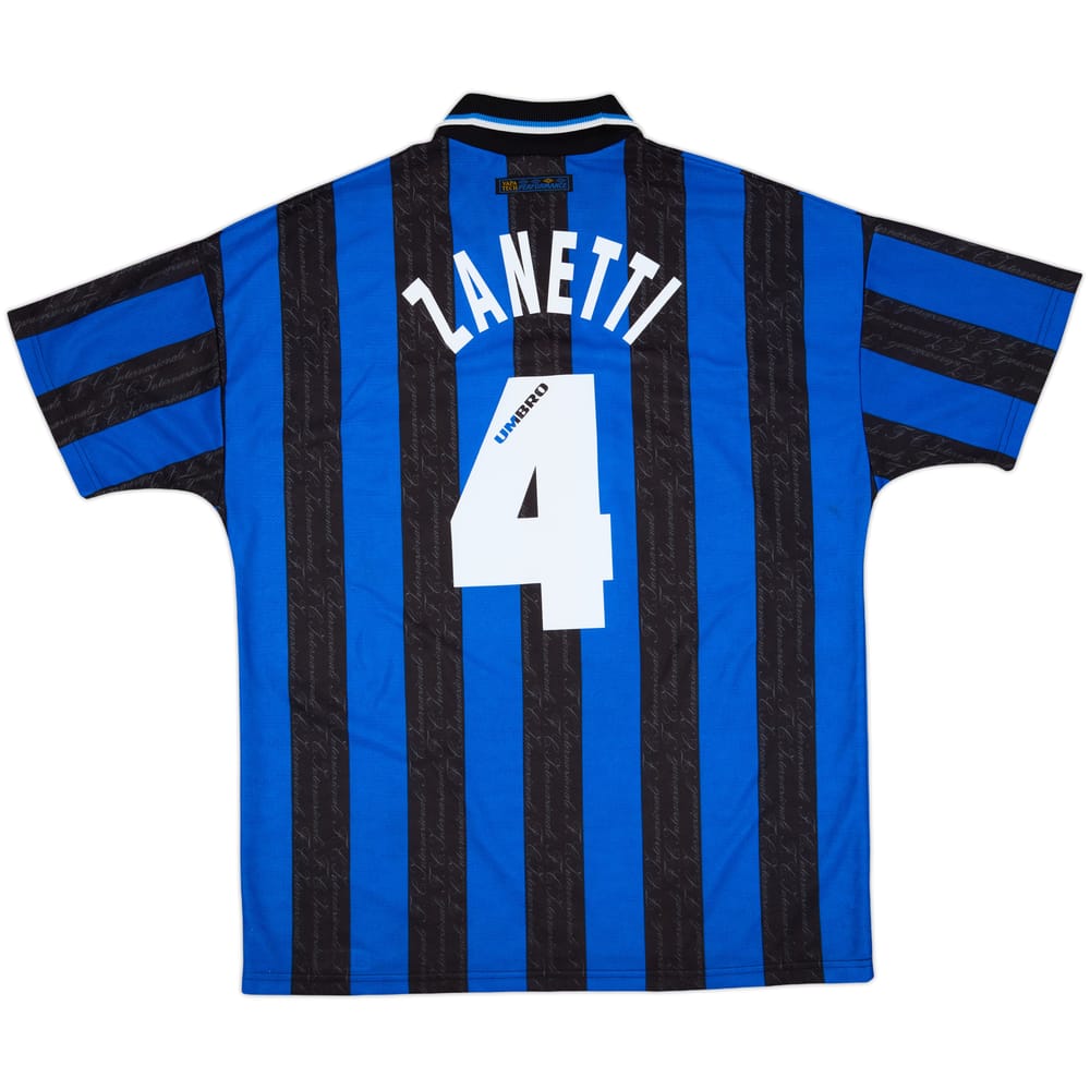 1997-98 Inter Milan Home Shirt Zanetti #4 - 8/10 - (XL)