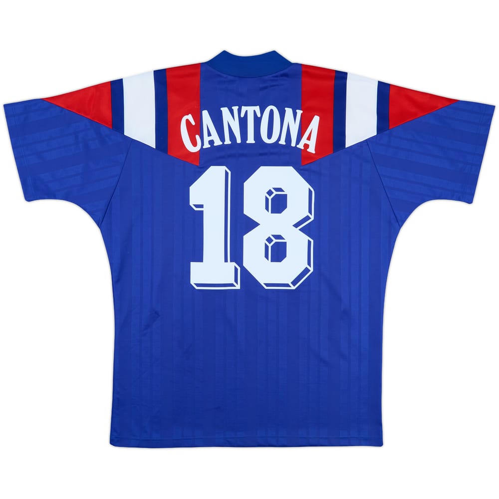 1992-94 France Home Shirt Cantona #18 - 8/10 - (L/XL)
