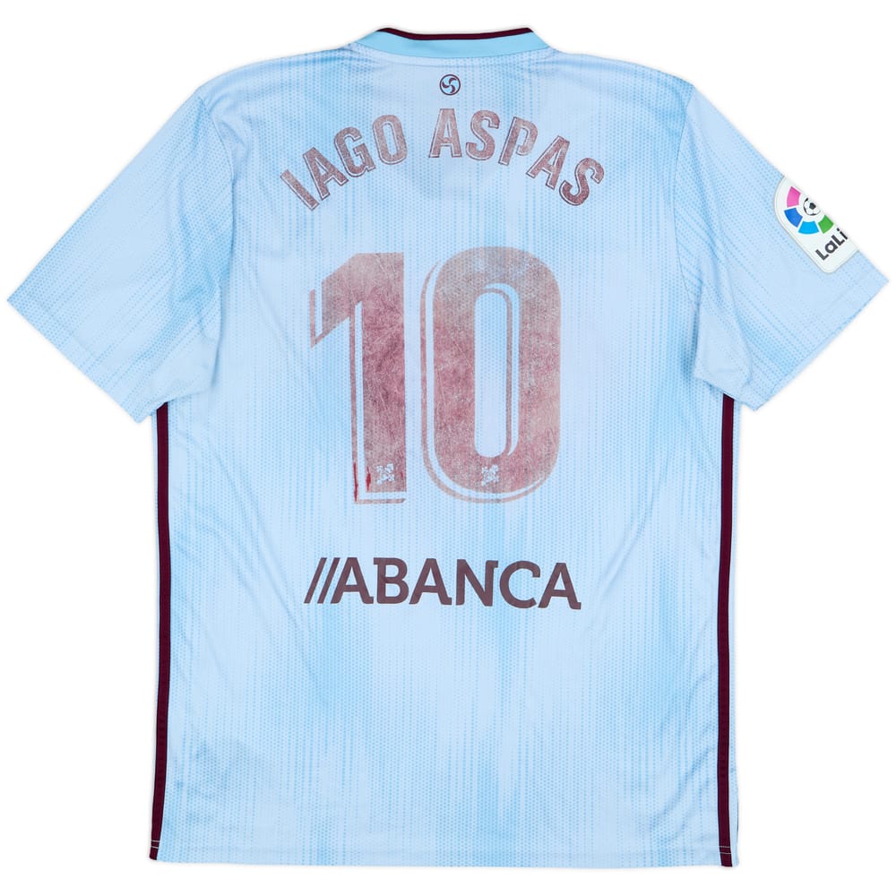 2019-20 Celta Vigo Home Shirt Iago Aspas #10 - 4/10 - (L)