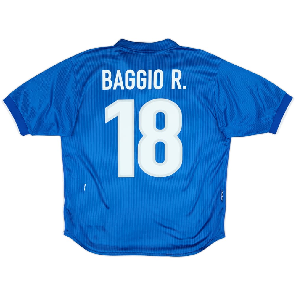 1997-98 Italy Home Shirt Baggio #18 - 6/10 - (L)
