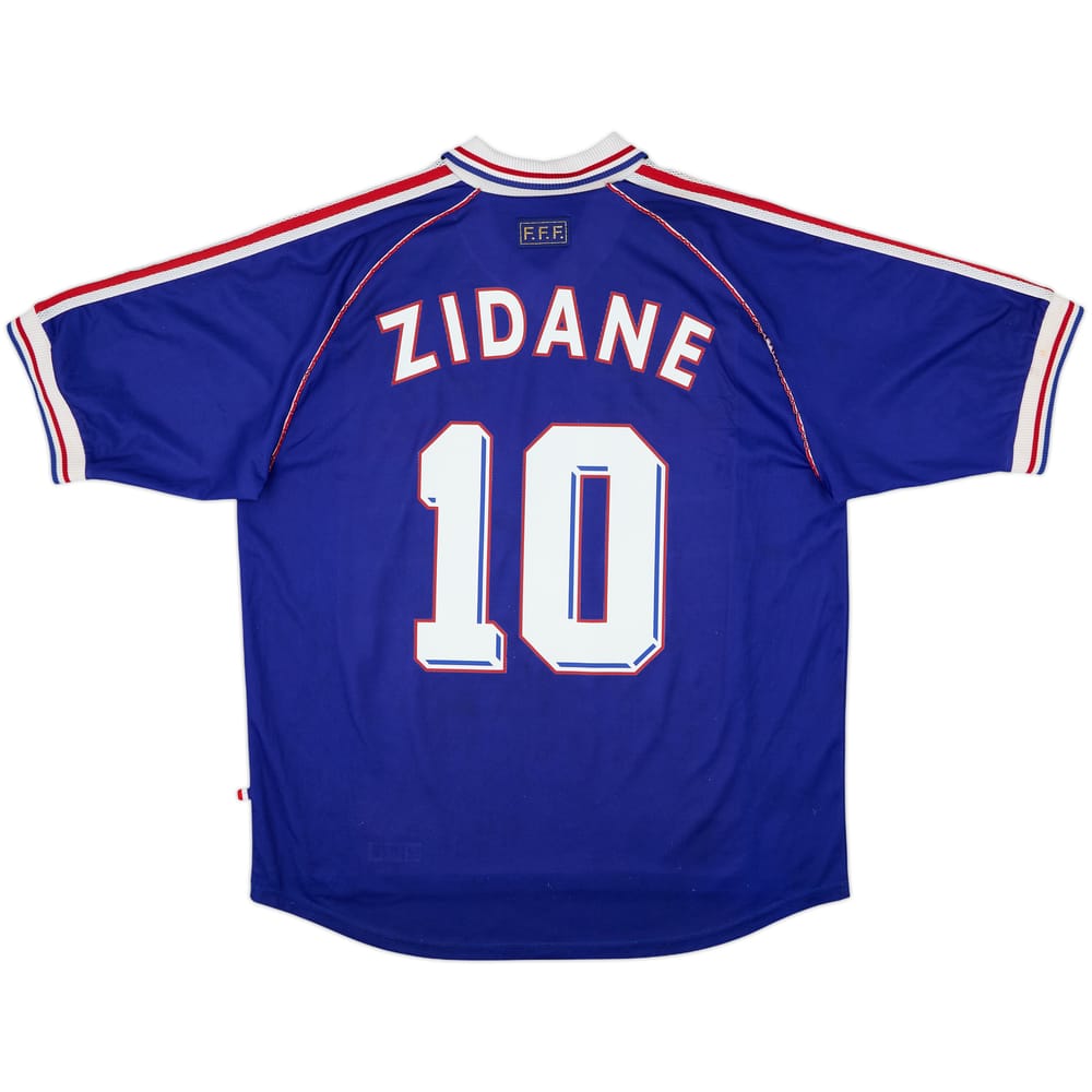 1998-00 France Home Shirt Zidane #10 - 6/10 - (XXL)