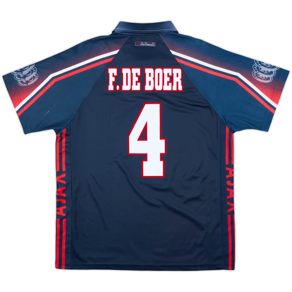 1997-98 Ajax Away Shirt F.De Boer #4 - 8/10 - (L)