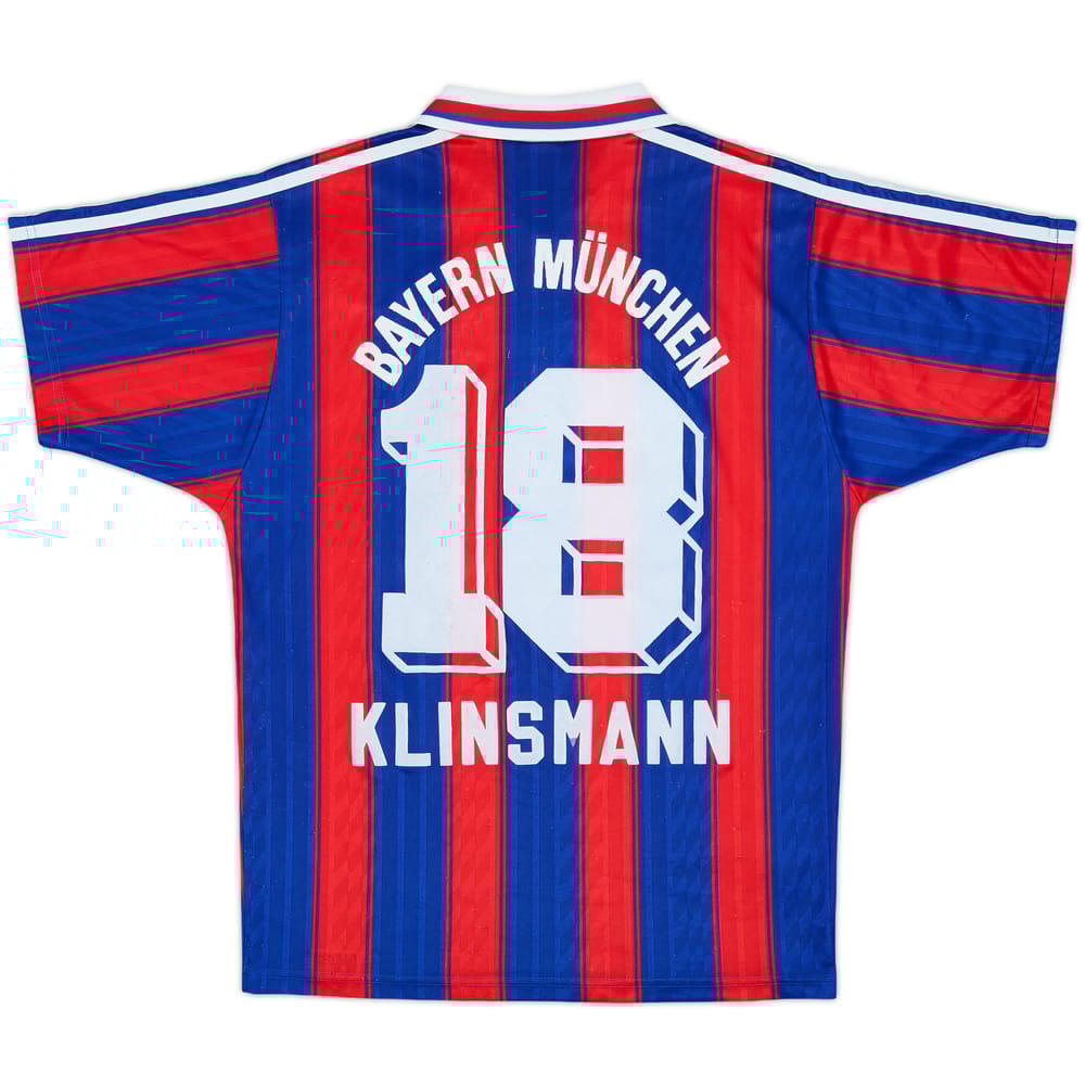 1995-97 Bayern Munich Home Shirt Klinsmann #18 - 7/10 - (S)