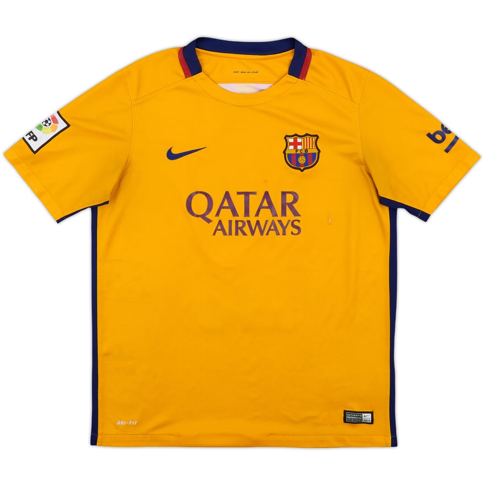 2015-16 Barcelona Away Shirt - 5/10 - (XL.Boys)