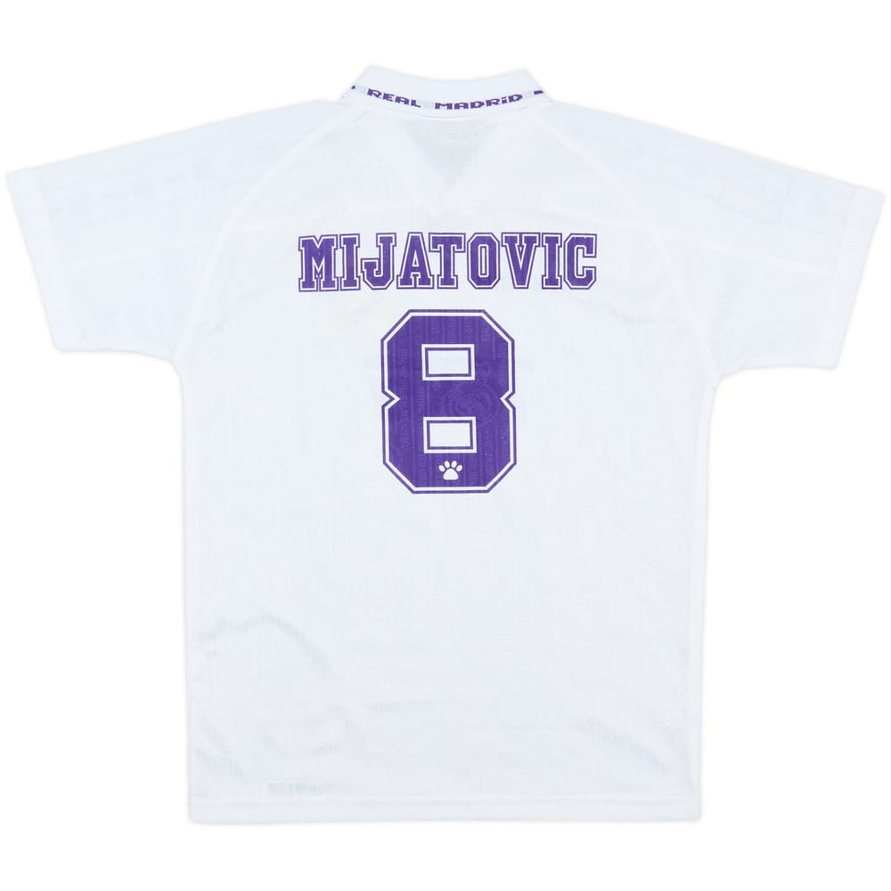 1996-97 Real Madrid Home Shirt Mijatovic #8 - 6/10 - (XL.Boys)