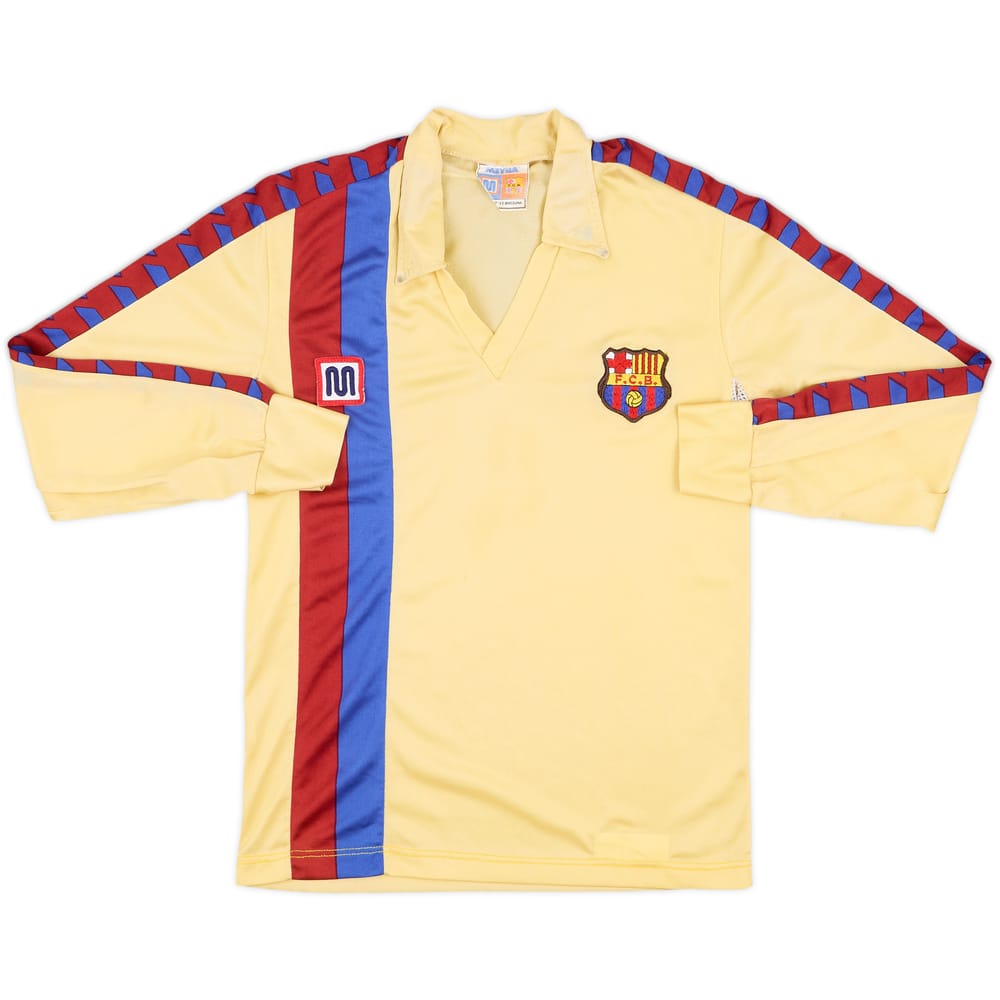 1982-85 Barcelona Away L/S Shirt - 7/10 - (L.Boys)