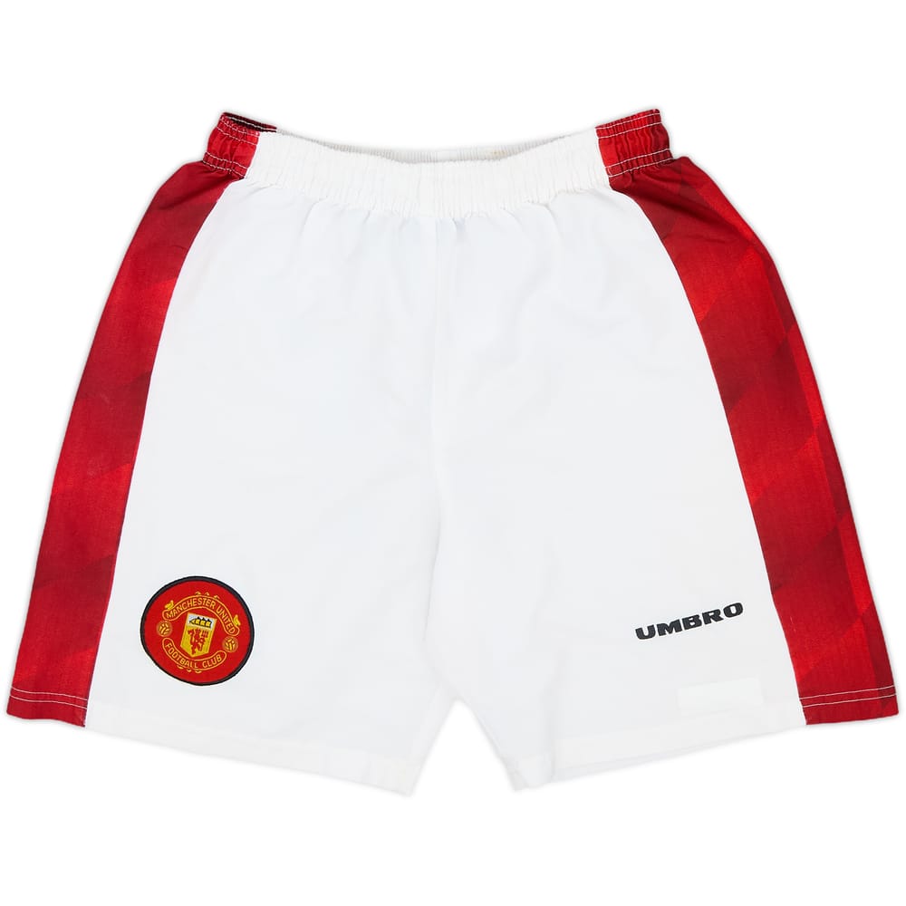 1996-98 Manchester United Home Shorts - 8/10 - (M.Boys)