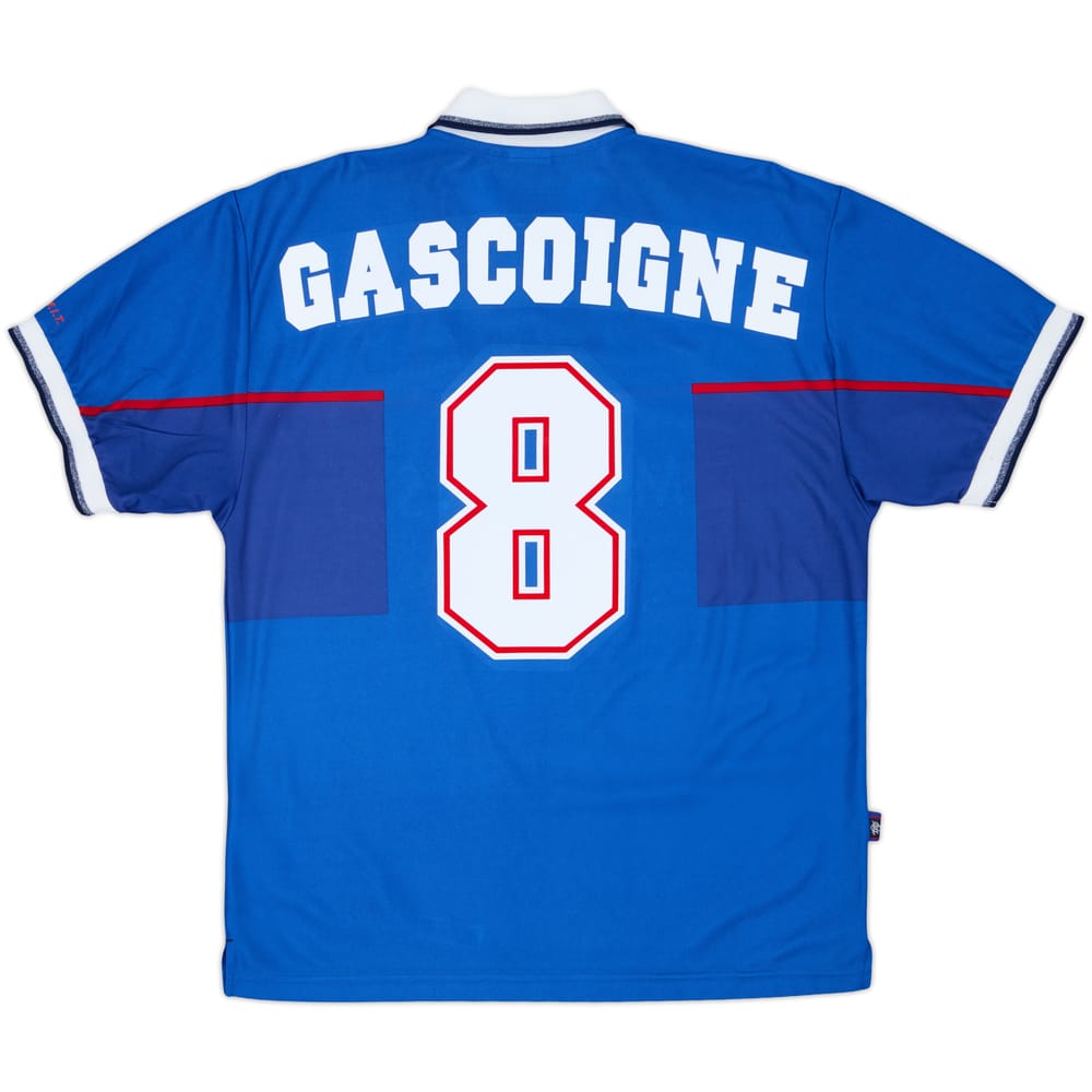 1997-99 Rangers Home Shirt Gascoigne #8 - 8/10 - (M)