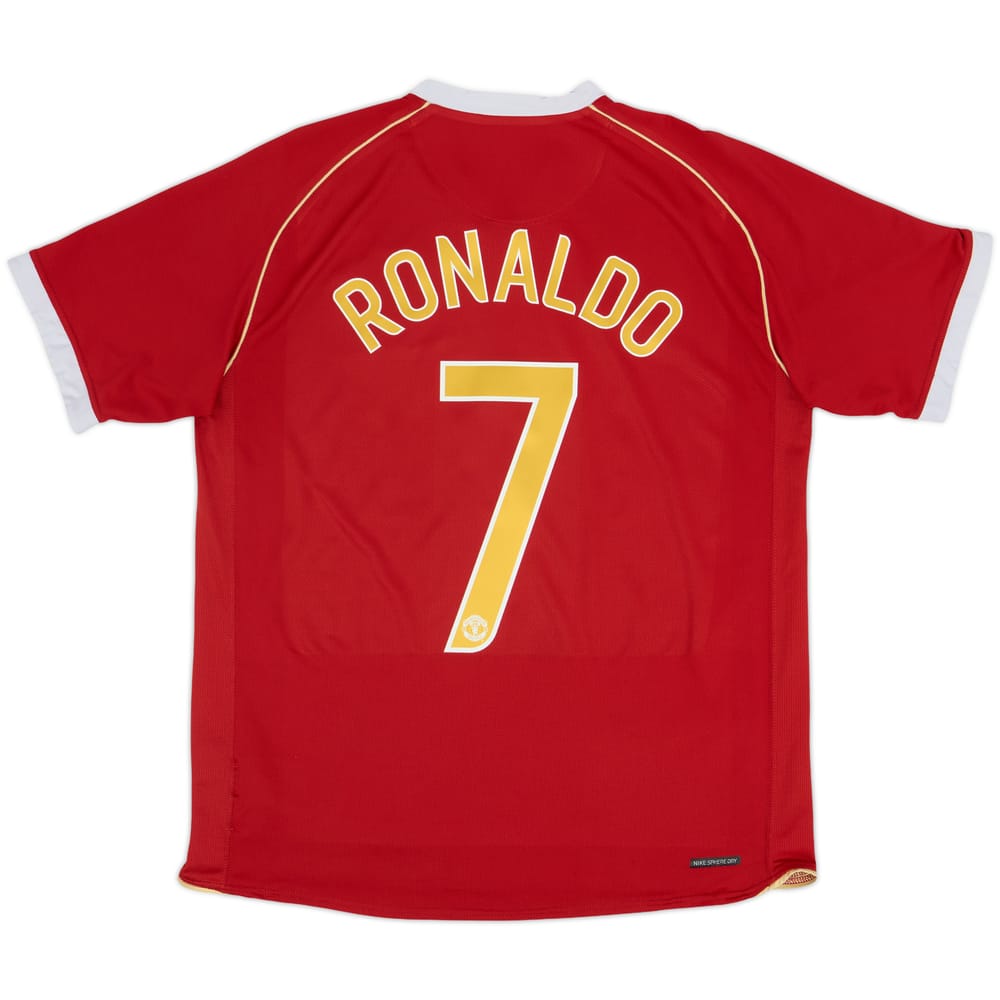 2006-07 Manchester United Home Shirt Ronaldo #7 - 7/10 - (L)