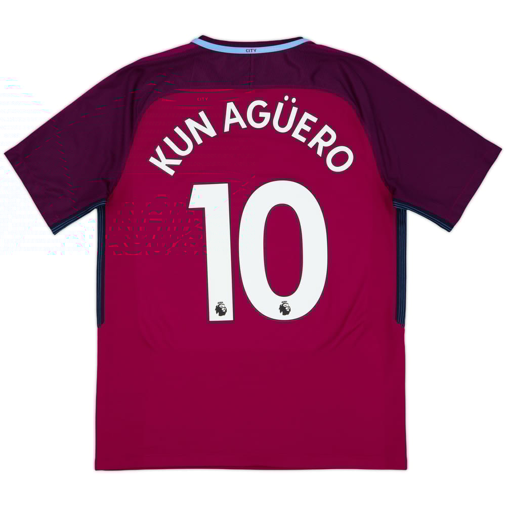 2017-18 Manchester City Away Shirt Kun Aguero #10 - 10/10 - (M)