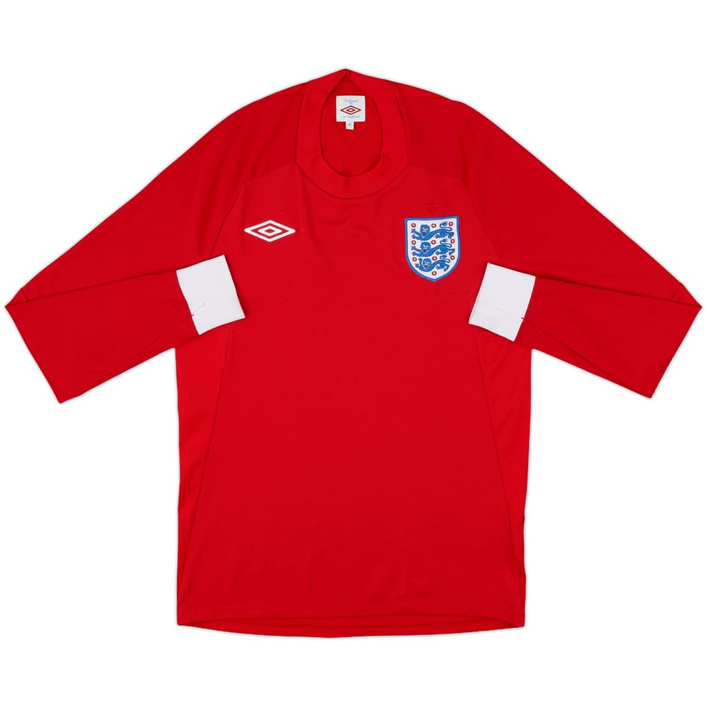 2010-11 England Away L/S Shirt - 9/10 - (S)
