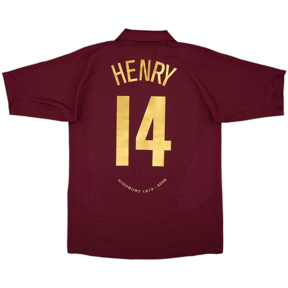 2005-06 Arsenal Home Shirt Henry #14 - 7/10 - (L)