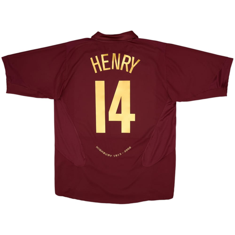 2005-06 Arsenal Home Shirt Henry #14 - 10/10 - (XL)