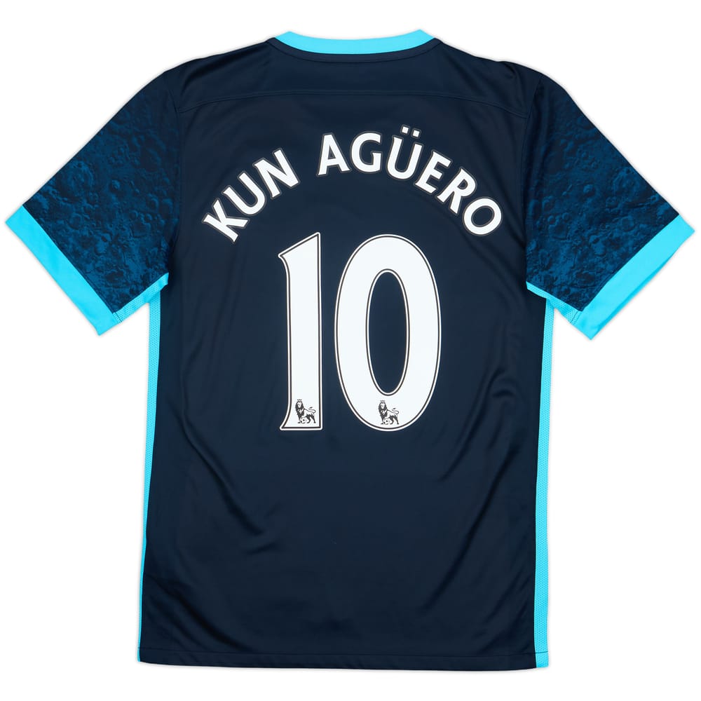 2015-16 Manchester City Away Shirt Kun Aguero #10 - 8/10 - (S)